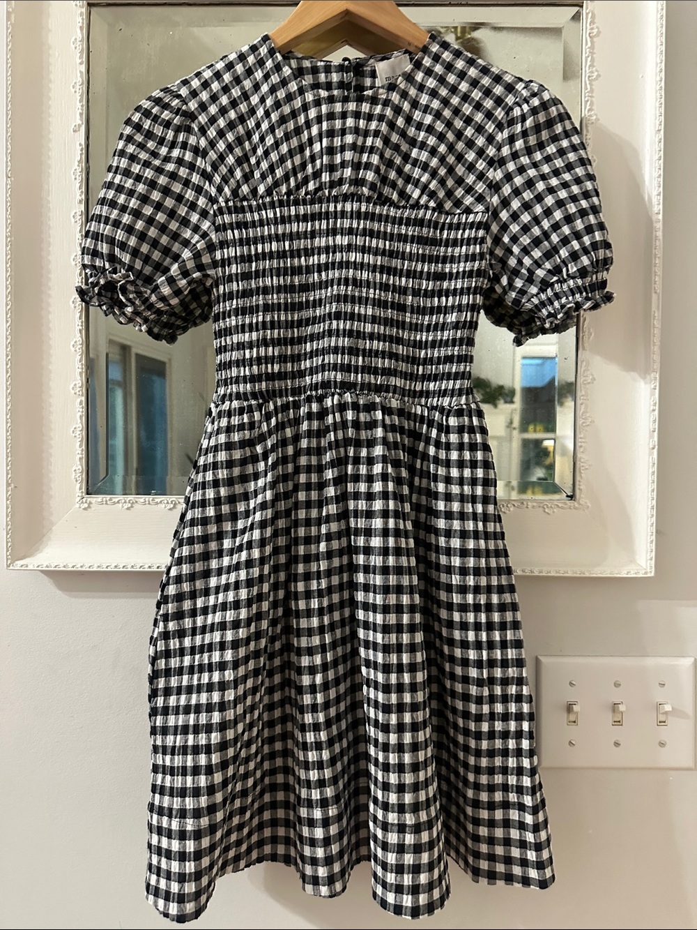 Maeve by Anthropologie Puff Sleeve Gingham mini dress - Picture 6 of 10